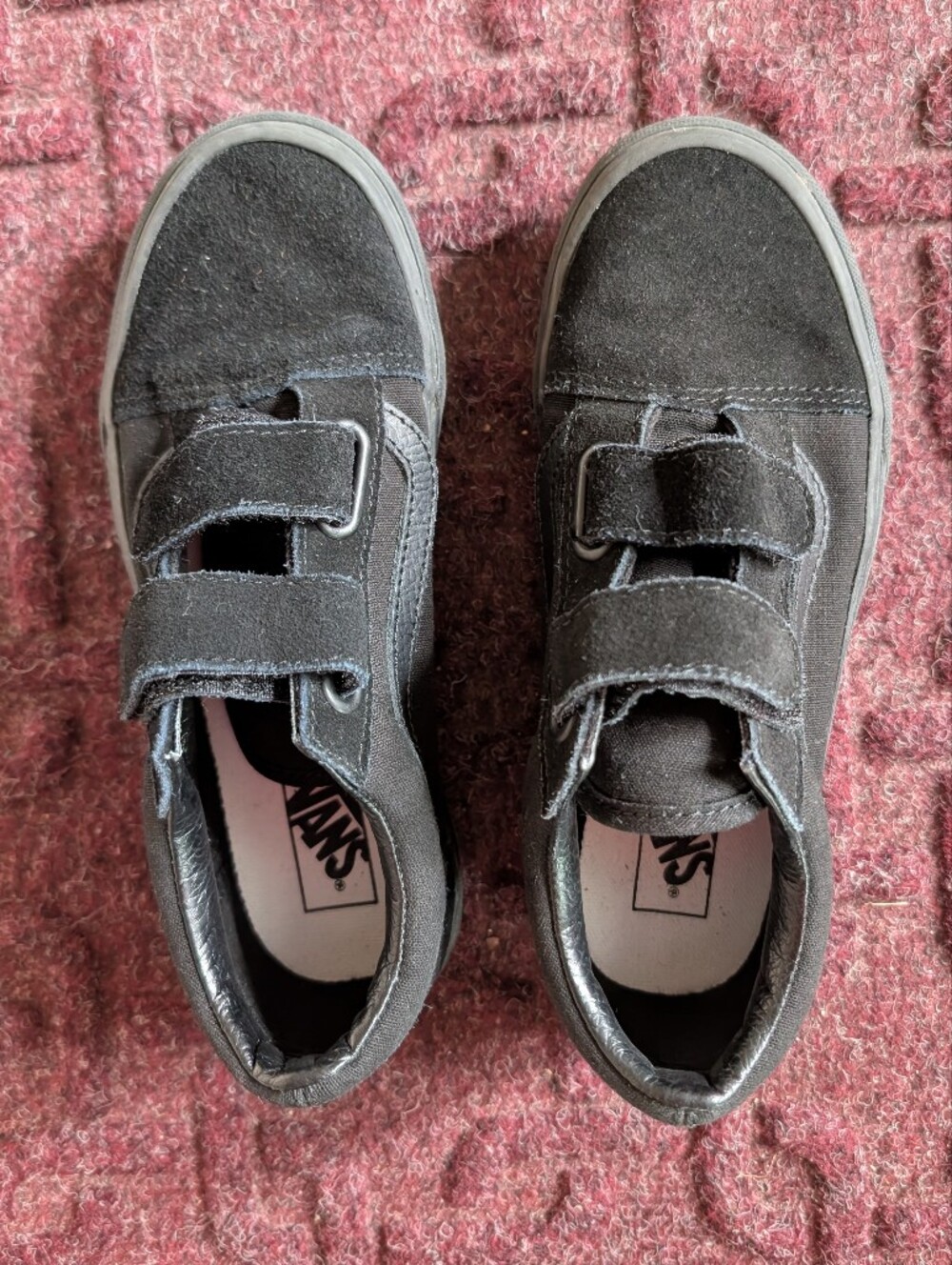 Kids Black Vans Sneakers Size 3
